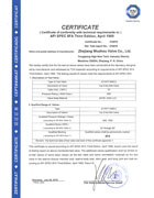 Fire safe certificate of Top Entry Ball Valve